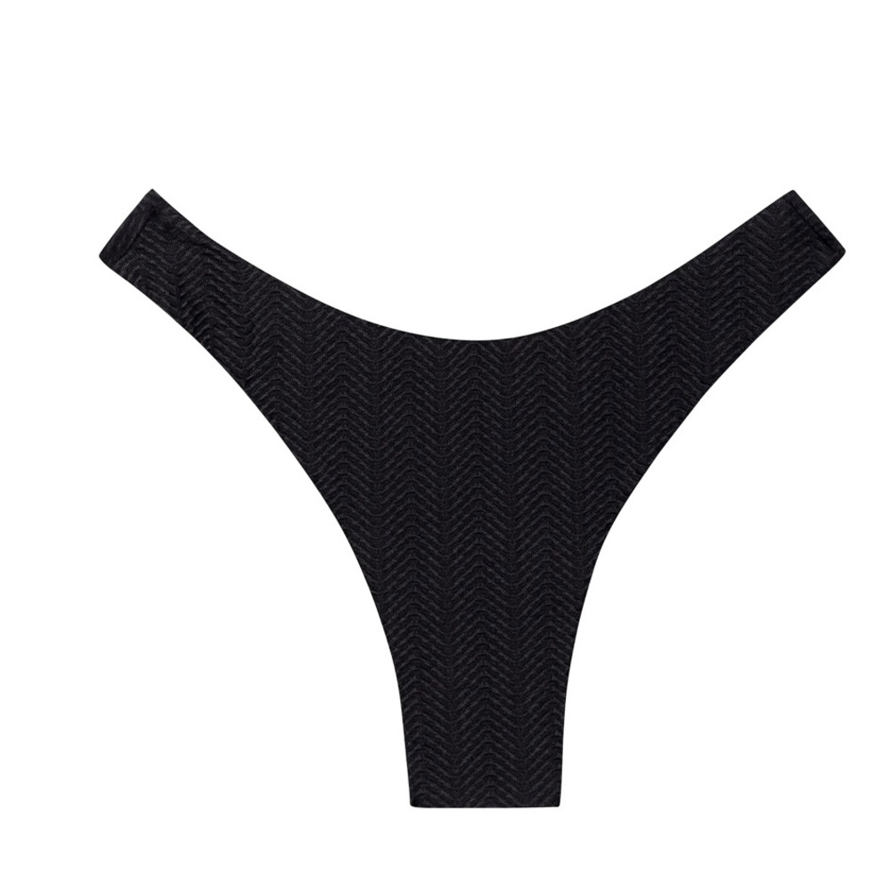 NWT Monday Swimwear Byron Bottom in Black Chevron